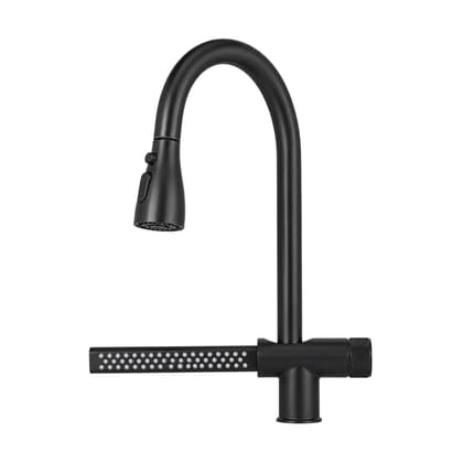 Ergo Waterfall Dual-Flow 360° Hot & Cold 304 Stainless Steel Kitchen Mixer Faucet Black Ergo Waterfall Dual-Flow 360° Hot & Cold 304 Stainless Steel Kitchen Mixer Faucet Black