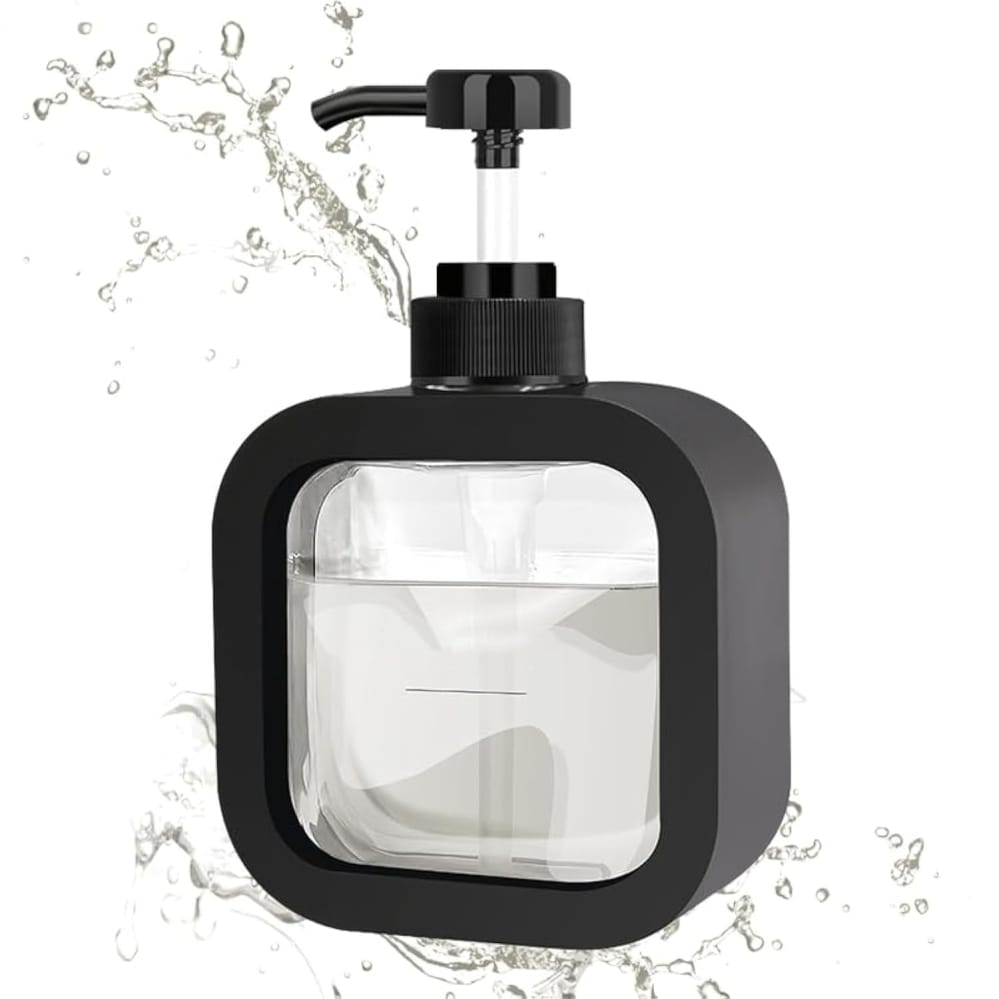 Jumbo ABS Liquid Soap Dispenser 300ml  Wall Mounted  Black