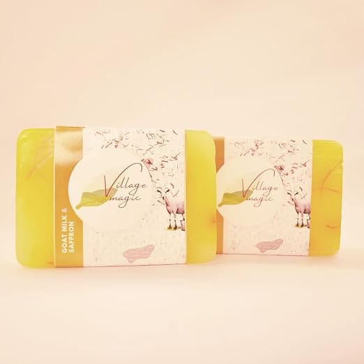 Village Magic Goat Milk & Saffron Handmade Soap Bar