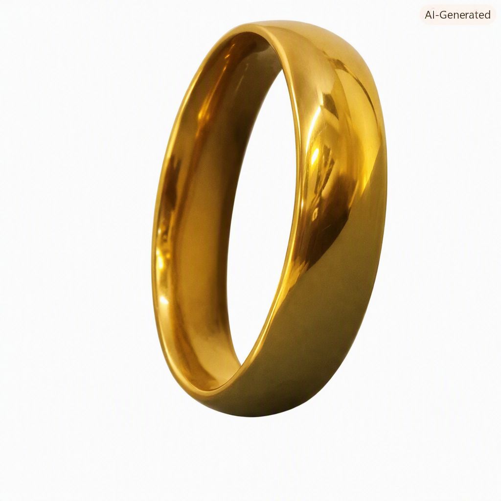 Classic High-Polished Gold Band Ring