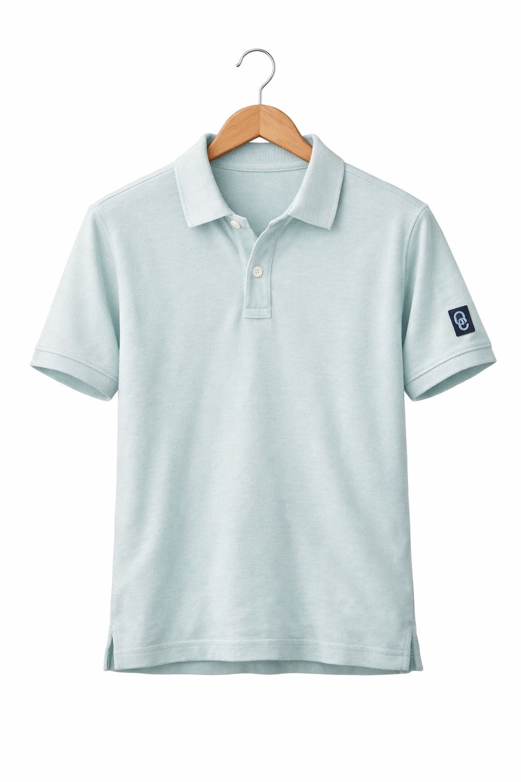 Men's Light Grey Terry Polo Shirt