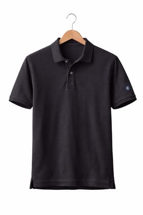 Classic Men's Black Cotton Polo T-Shirt – Half Sleeve Collared Casual Wear