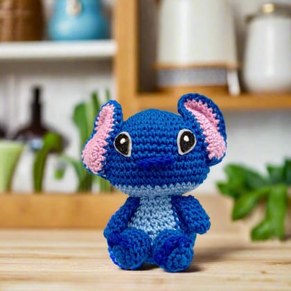 AVNYARA Handmade Crochet Stitch Plush Soft Toy, Blue Amigurumi Soft Toy, 8.5 cm x 7.5 cm, Perfect for Birthday Gifts for Girls Friends Girl Christmas Valentine Friendship Day Rakhi Gift AVNYARA Handmade Crochet Stitch Plush Soft Toy, Blue Amigurumi Soft Toy, 8.5 cm x 7.5 cm, Perfect for Birthday Gifts for Girls Friends Girl Christmas Valentine Friendship Day Rakhi Gift