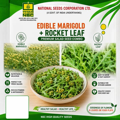 NSC Edible Marigold + Rocket Leaf Seed Pack 