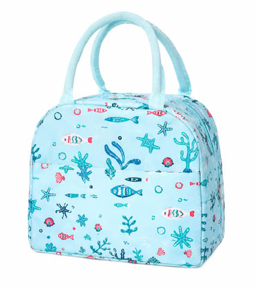 Sea Life Print Insulated Lunch Bag