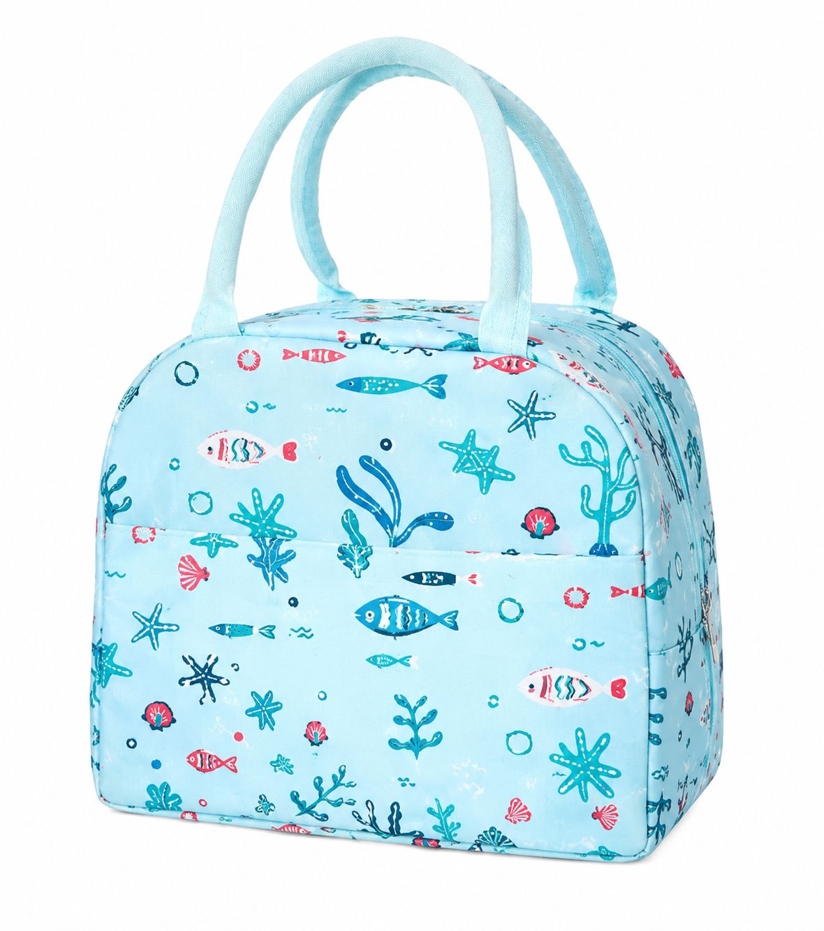 Sea Life Print Insulated Lunch Bag