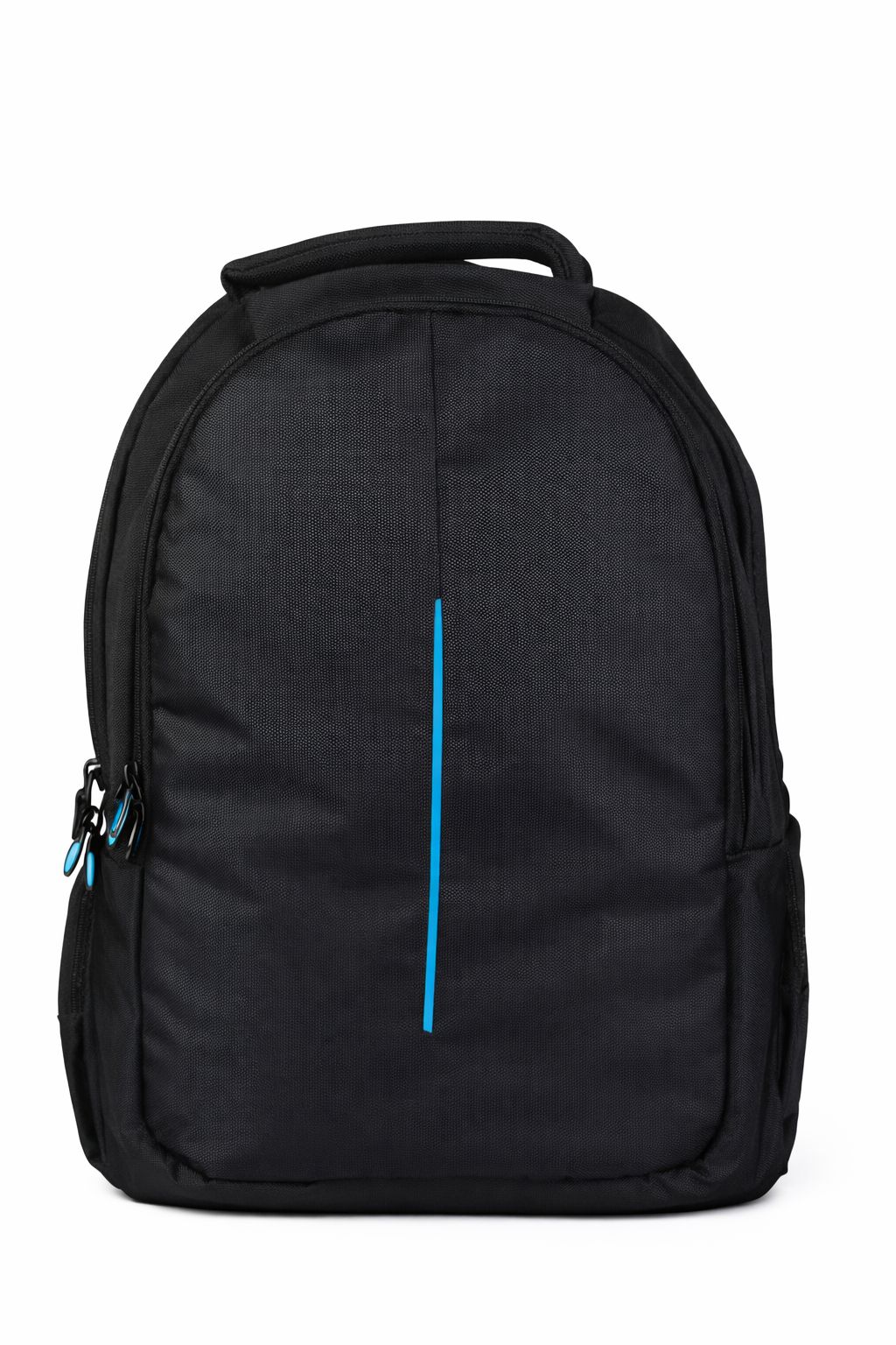 Black Backpack with Blue Accent