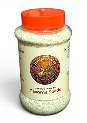 Indian Spice Premium Sesame Seeds (White Til) / Harvesting Pure Grains, From Seed To Table (370gm)