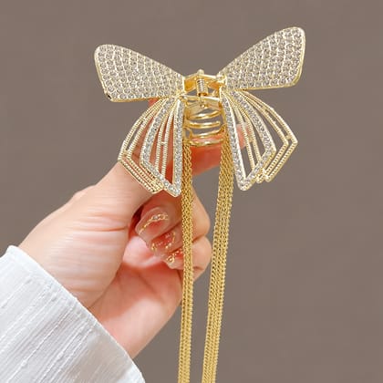 Luxury Gold Bow Hair Claw Clip