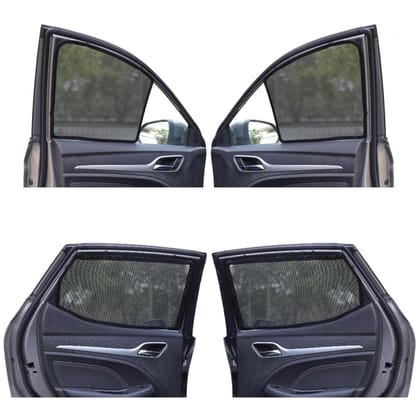 NEODRIFT 'NeoShade' Magnetic Car Sunshades for Suitable for Honda Amaze (2025) (Set of 4 - Front & Rear - Zipper Only on Rear Row)(UV Protection, Magnetic Grip, Privacy & Heat Control)