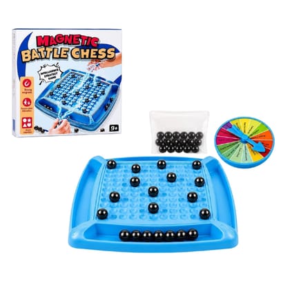 KTRS Enterprise Magnetic Battle Chess Game | Strategy Board Game with Strong Magnetic Balls & Spinner | Family Fun Educational Toy for Kids & Adults | Travel-Friendly | Age 9+ KTRS Enterprise Magnetic Battle Chess Game | Strategy Board Game with Strong Magnetic Balls & Spinner | Family Fun Educational Toy for Kids & Adults | Travel-Friendly | Age 9+
