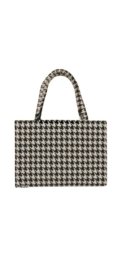 Stylish Houndstooth Pattern Tote Bag