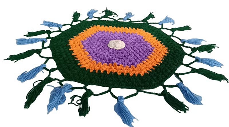 Handmade Crochet Cotton Rug 