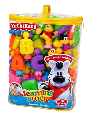 KTRS Enterprise Learning Block Alphabet Blocks | 26 Pieces Educational Building Toy | ABC Letter Learning & Stacking Blocks | Early Learning Toy for Toddlers | Safe & Durable | Age 18 Months+ KTRS Enterprise Learning Block Alphabet Blocks | 26 Pieces Educational Building Toy | ABC Letter Learning & Stacking Blocks | Early Learning Toy for Toddlers | Safe & Durable | Age 18 Months+