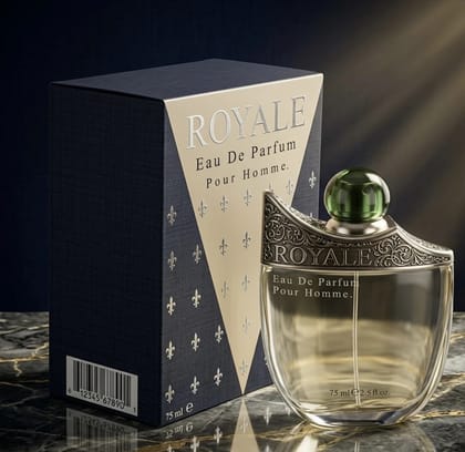 Rasasi Royale Pour Homme Eau De Toilette 75ml – Classic Woody Aromatic Fragrance for Men