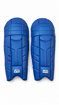 VR3 Blue  Test Pro Cricket Batting Pads for Adults Right Handed Batsman