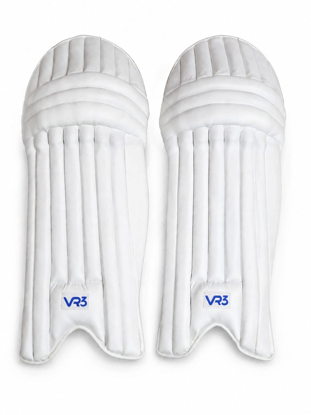 VR3 Club Cricket Batting Pads (White) for Mens Size Right Handed Batsman