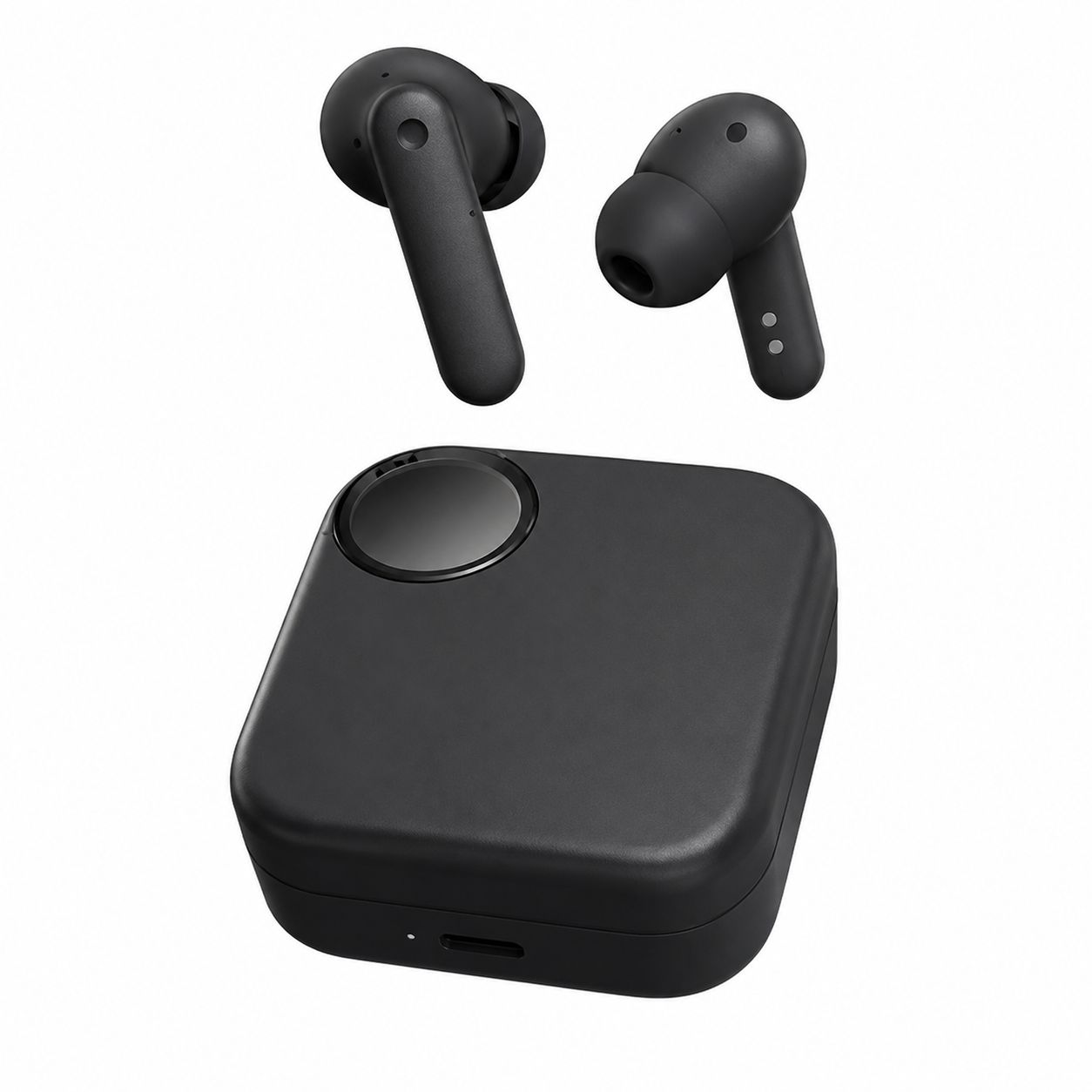 Wireless TWS Earbuds with Charging Case, Bluetooth Earphones with Mic, Touch Control, Stereo Sound, Type-C Charging
