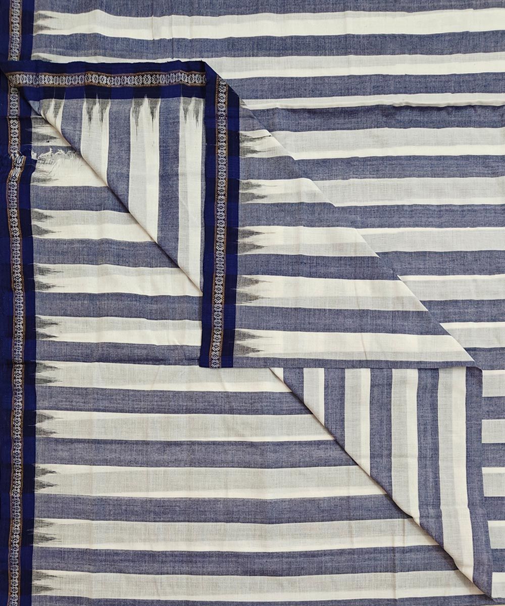 White Sambalpuri Handwoven Cotton Joda SFCJOD2424