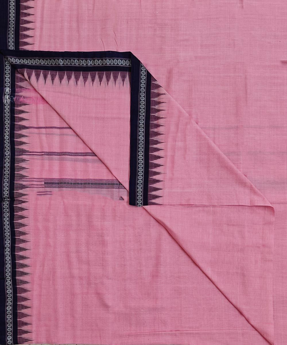Pink Blue Sambalpuri Handwoven Cotton Joda SFCJOD2427