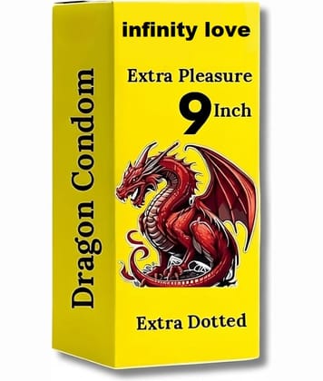 Infinity love Jumbo Reusable Stream Dragon Silicone Condom for Men Natural Feel Design, Premium 