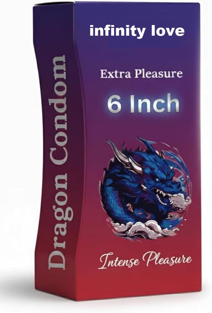 Infinity Love Dragon Reusable Condoms for Men (6 Inch)
