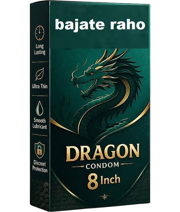 BAJATE RAHO Silicone Condom 6 Inch/ Dragon Condom