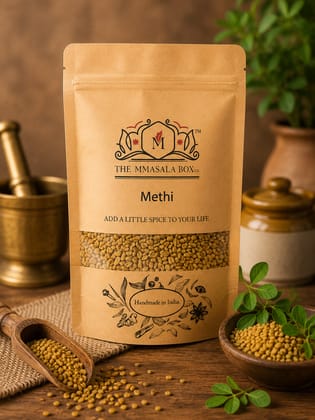 Methi Dana (Fenugreek Seeds) 100GM | Premium Indian Spice | The MMasala Box Co. Methi Dana (Fenugreek Seeds) 100GM | Premium Indian Spice | The MMasala Box Co.