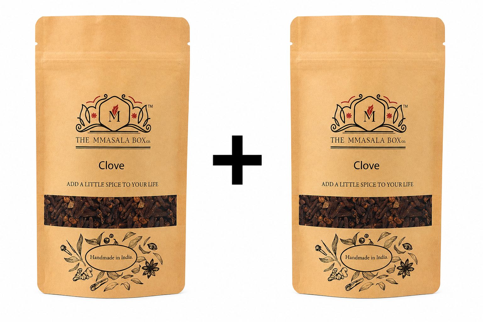 The MMasala Box Co. Whole Cloves (Laung) | Premium Whole Spice | Rich Aroma & Authentic Indian Flavor- 100gm x 2