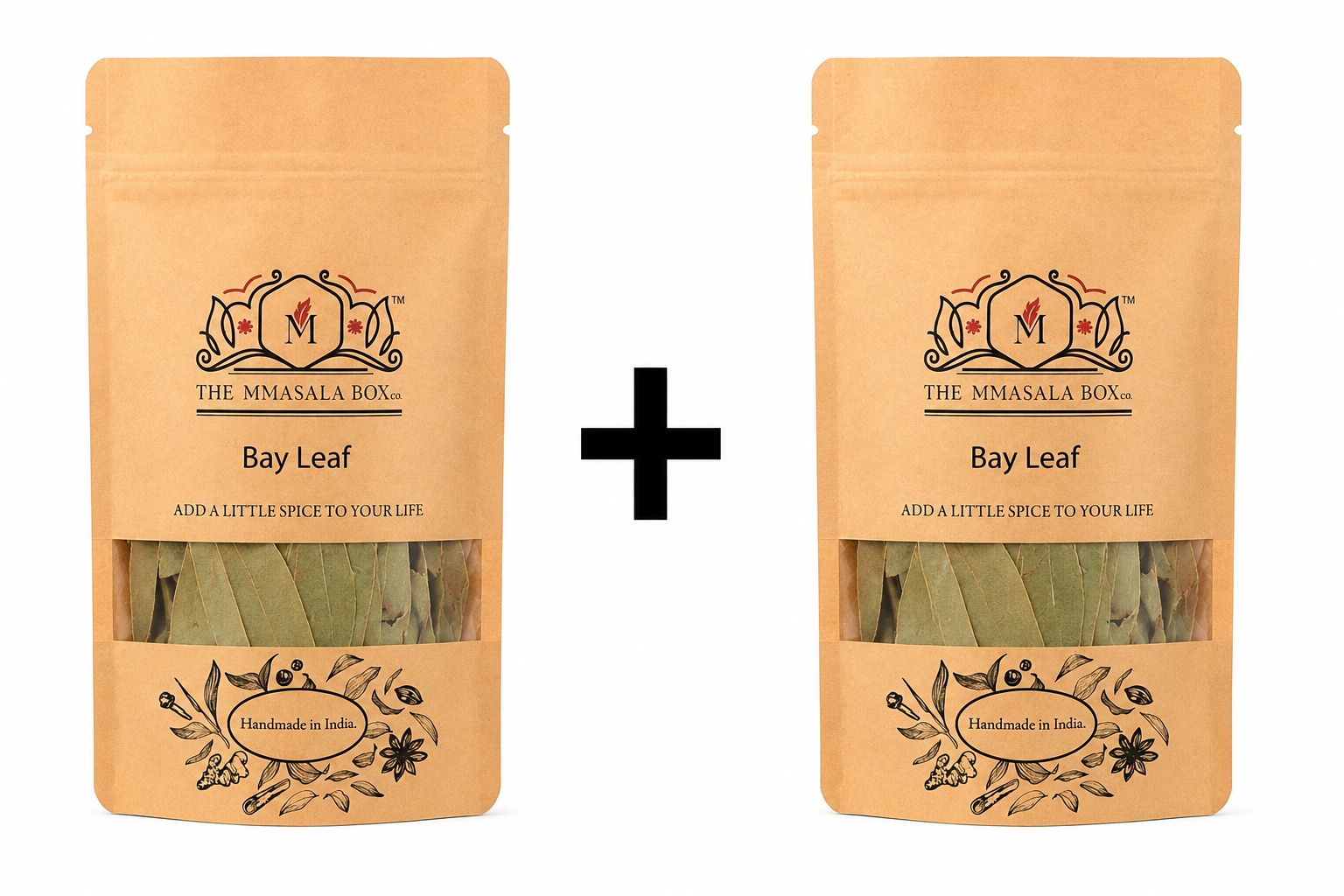 The MMasala Box Co. Bay Leaf | Premium Dried Bay Leaves | Aromatic Indian Spice- 50 gm x 2
