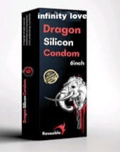 Infinity Love 6 Inch Dragon Condom The Ultimate  Reusable Silicone Condom