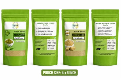 Shushraj Jaivik Aloe Vera Facial Powder Combo Pack 160g