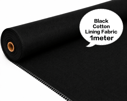 Black Cotton Lining Fabric, Black Cotton Inner Fabric, Black Cotton Astar Fabric, Black Cotton Lining Cloth, Black Cotton Garment Lining  