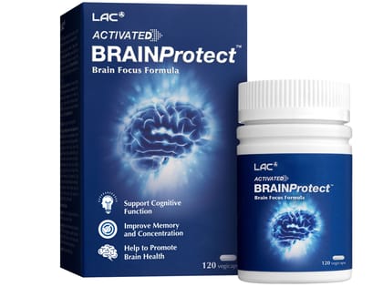 LAC Activated Brain Protect 120 Veg Capsules