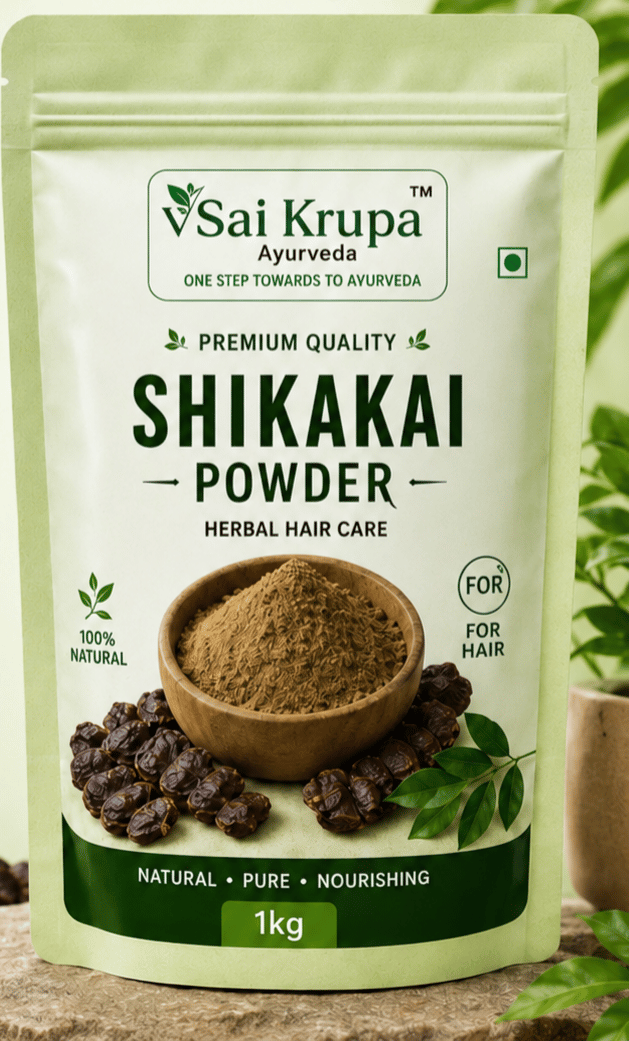 Sai Krupa Ayurveda Shikakai Powder 1kg - Natural Herbal Hair Care
