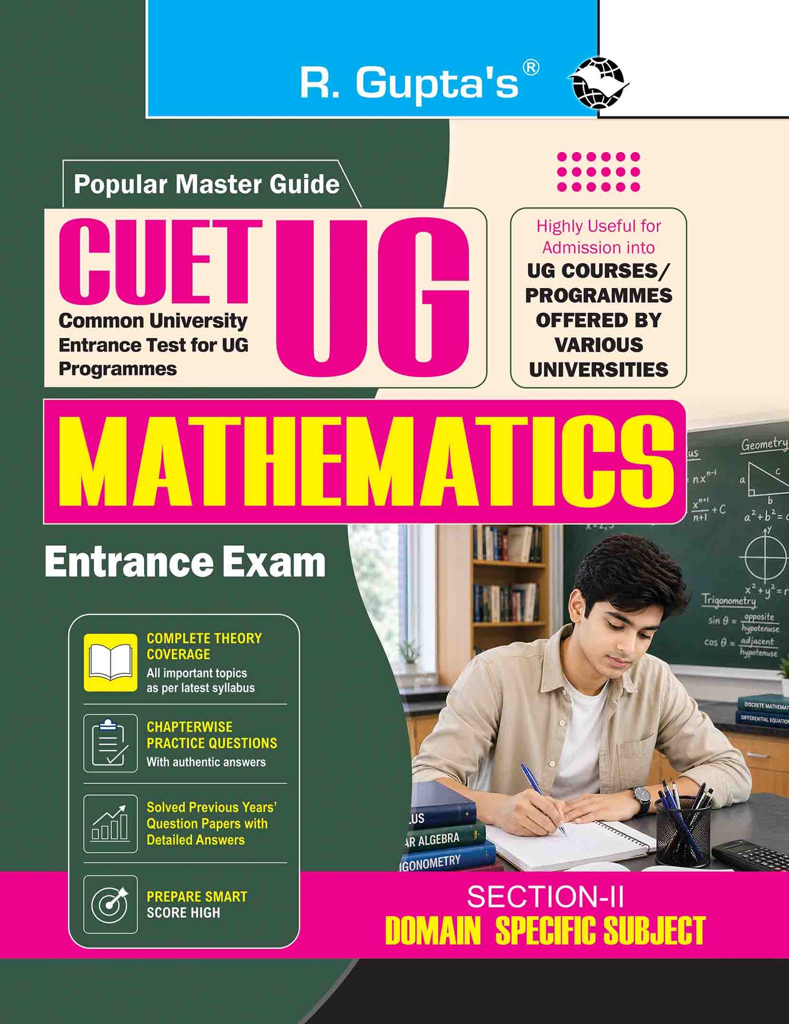 CUET-UG: MATHEMATICS (Section-II – Domain Specific Subject) Entrance Test Guide (R-2723)