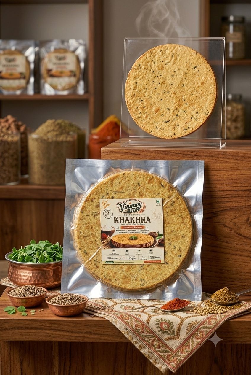 Vinimay Brand - Vacuum Pack Methi Khakhara - 200 gram