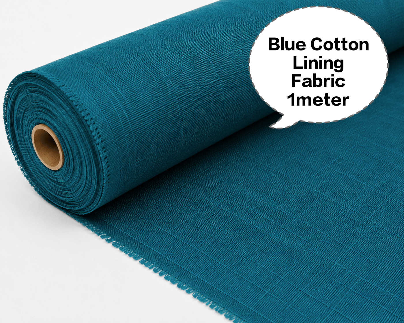 Blue Cotton Lining Fabric, Neeli Cotton Lining Kapda, Neela Cotton Astar Kapda, Neeli Lining Batte, Blue Cotton Inner Fabric 