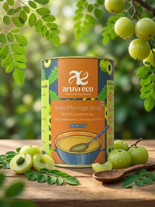 Amla Moringa Clear Soup - Immunity-Boosting Soup, Rich in Vitamin C and Iron, Directly produced from our Organic Farm - 75gm