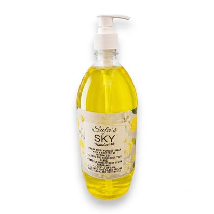 Safa's Sky Lemon Hand Wash – Gentle Liquid Hand Soap with Fresh Citrus Fragrance (500 ml) Safa's Sky Lemon Hand Wash – Gentle Liquid Hand Soap with Fresh Citrus Fragrance (500 ml)