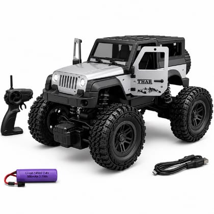 KTRS Enterprise RC Thar Off Road 4WD Remote Control Car for Kids | 2.4GHz High Speed Rock Crawler | Rechargeable Battery, USB Charging, Big Rubber Tires, Shock Absorbers | Yellow | Ages 6+ KTRS Enterprise RC Thar Off Road 4WD Remote Control Car for Kids | 2.4GHz High Speed Rock Crawler | Rechargeable Battery, USB Charging, Big Rubber Tires, Shock Absorbers | Yellow | Ages 6+