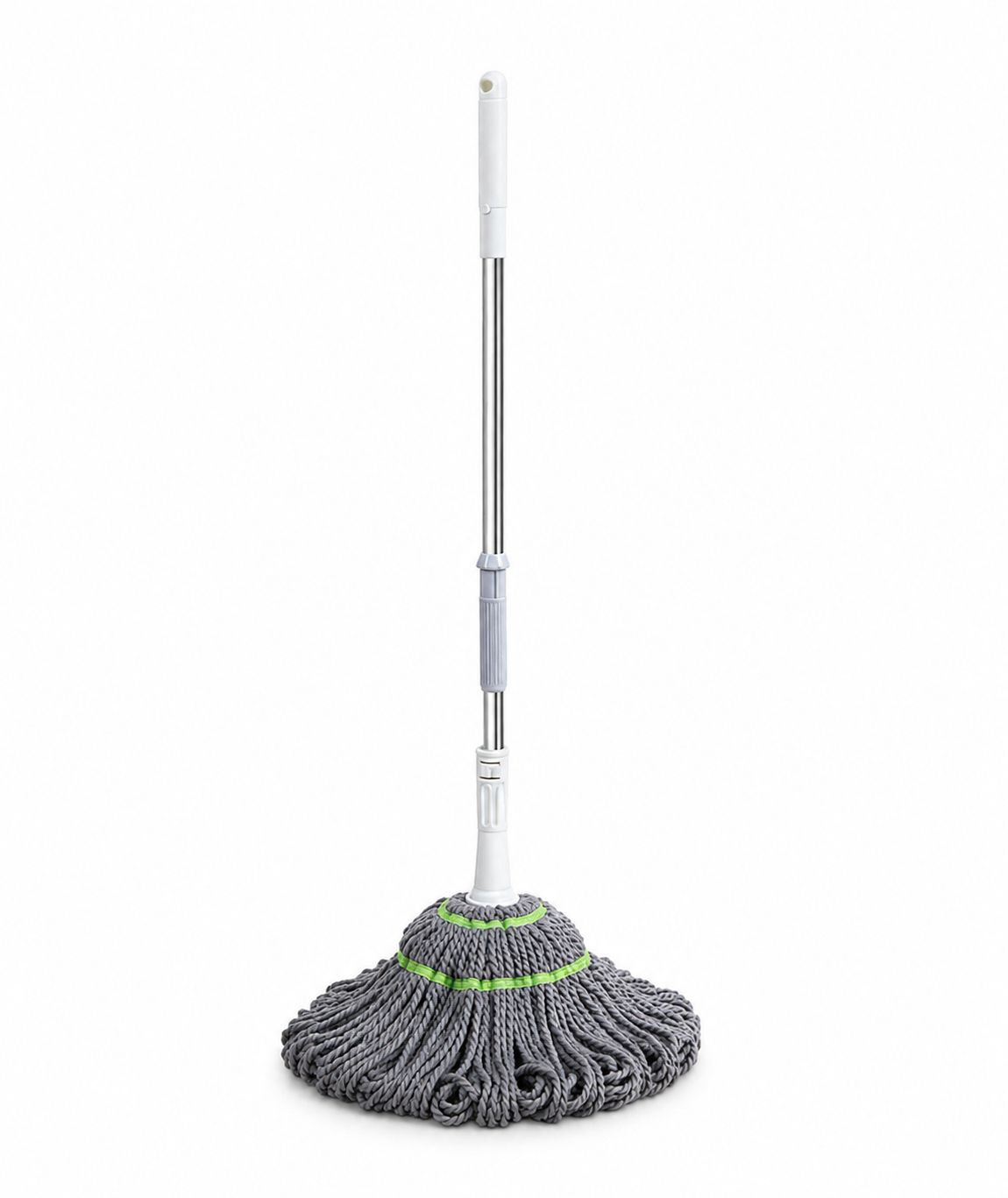 Microfiber Twist Mop with Telescopic Stainless Steel Handle