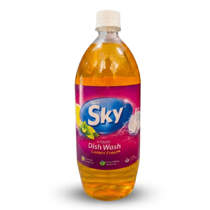 Safa's Sky Liquid Dish Wash – Lemon Fresh Dishwashing Liquid (1 Litre) Safa's Sky Liquid Dish Wash – Lemon Fresh Dishwashing Liquid (1 Litre)