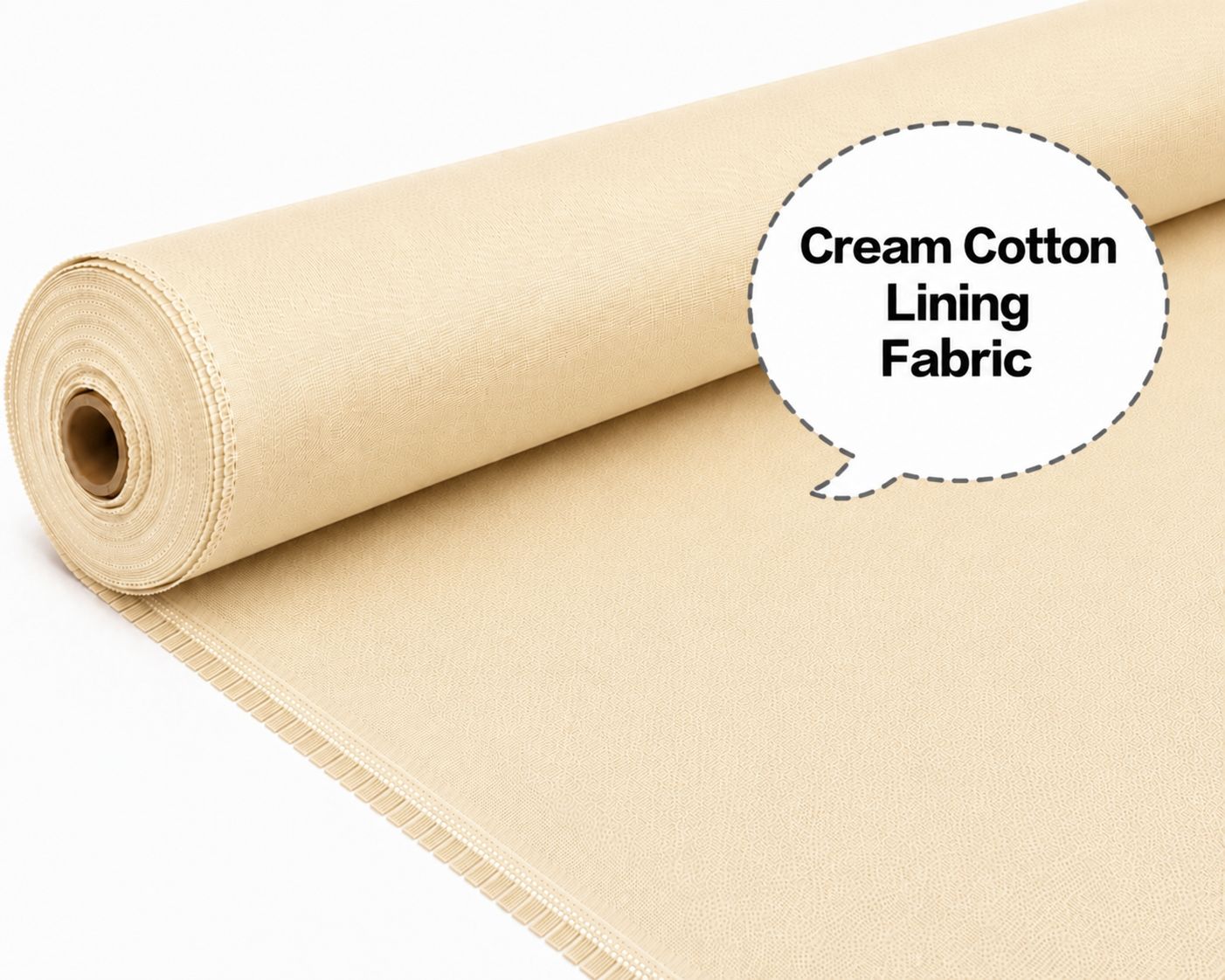 Cream/Beige Cotton Lining Fibre – Chhota Panna, Cream Cotton Lining Fabric, Beige Cotton Lining Cloth, Cotton Lining Material, Cotton Inner Lining Fabric
