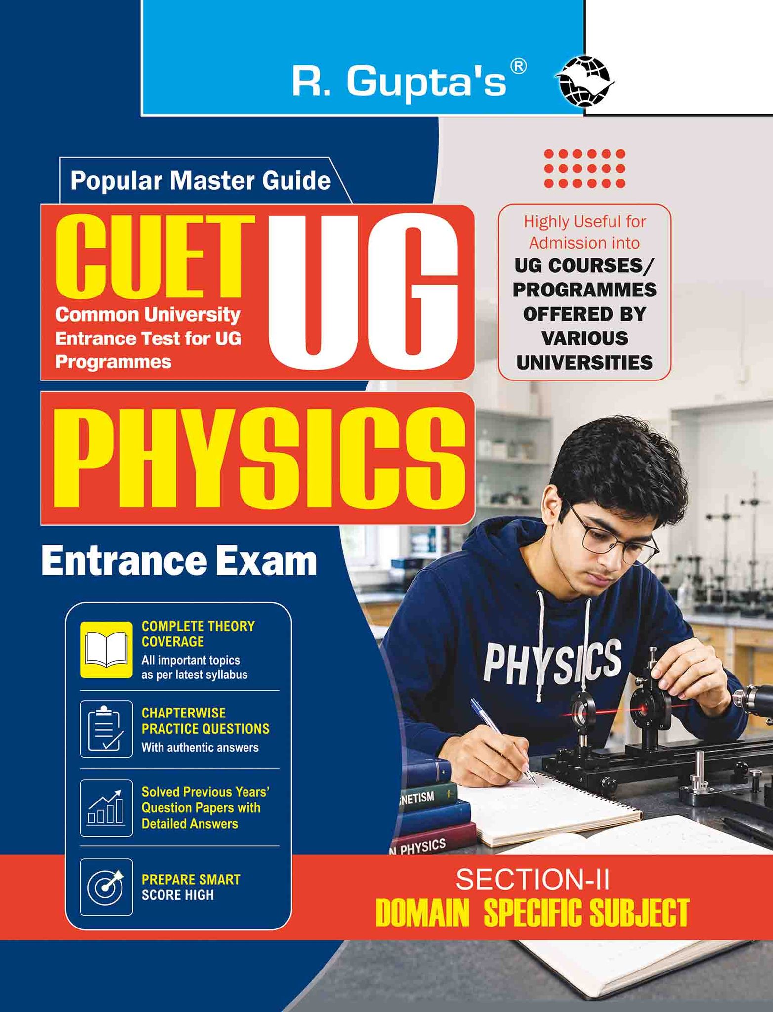 CUET-UG: PHYSICS (Section-II – Domain Specific Subject) Entrance Test Guide (R-2721)