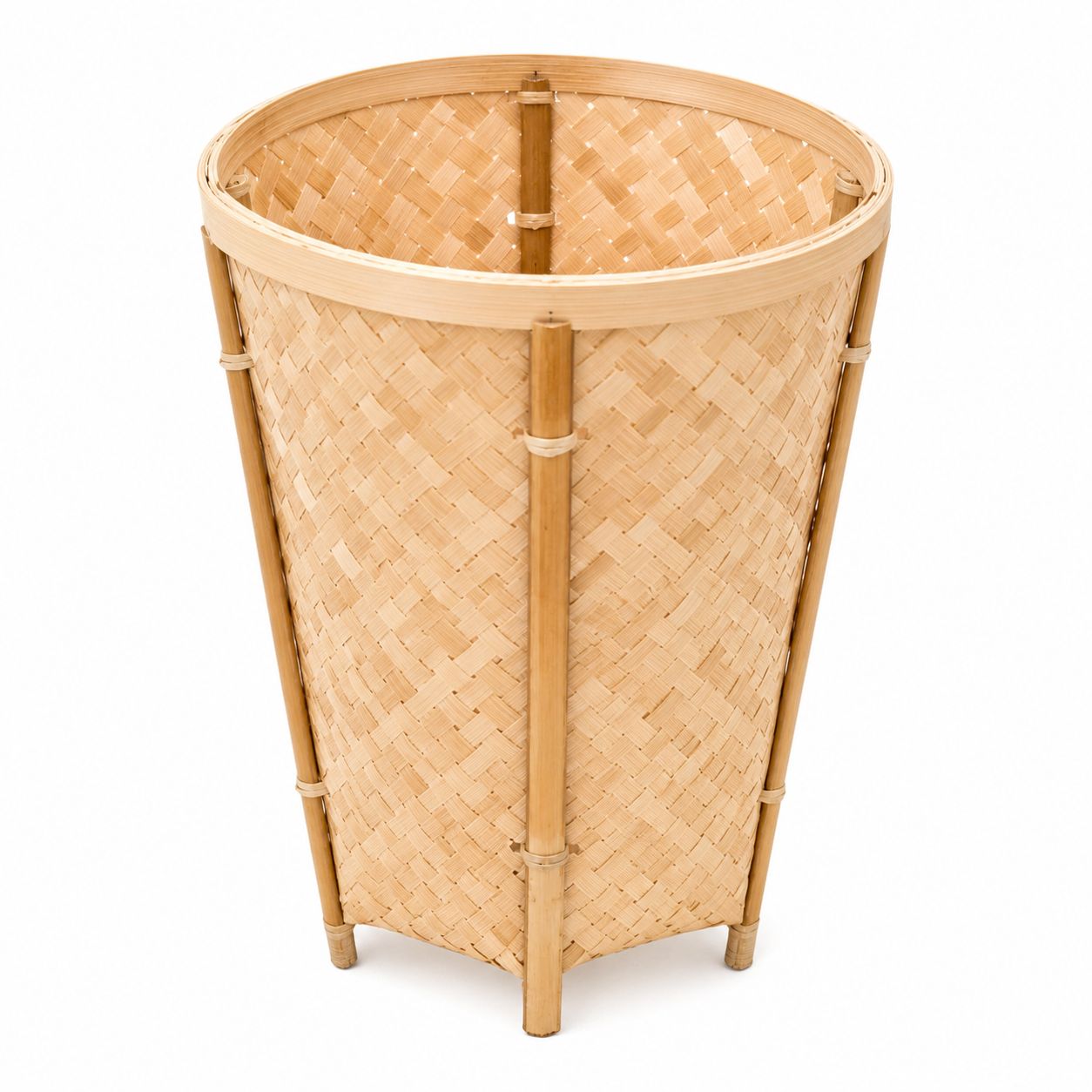 hand crafted bamboo  basket