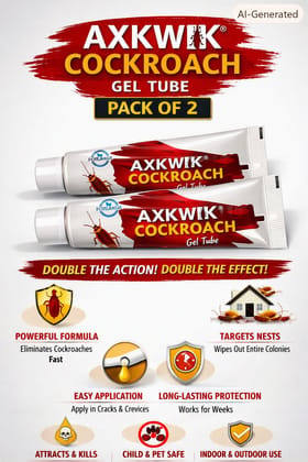 Powerfull Cockroach Killer Magic Gel | Anti Roach Magic Gel | Remove Cockroaches From Your Home | 10GMx2 (Pack Of 2)