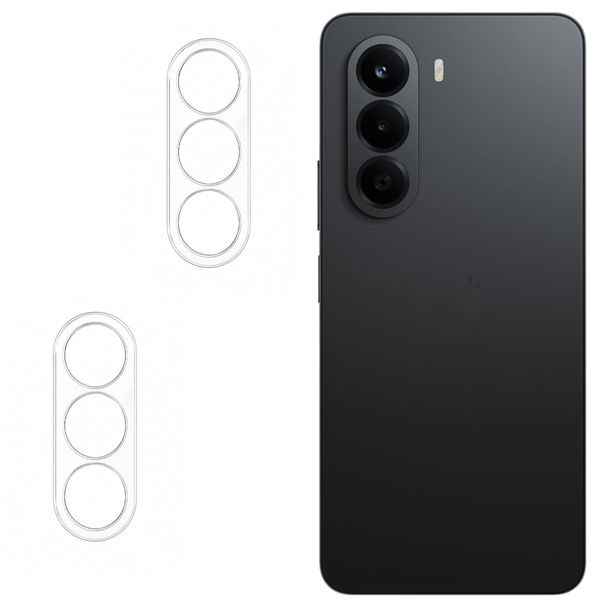 ISAAK Back Camera Lens Protector compatible for OnePlus Nord CE6 Lite 5G (Pack of 2)