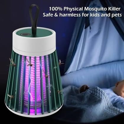  LED Mosquito Killer Lamp — USB Mosquito Trap with UV Light, Safe Indoor Insect Control for Home, Bedroom & Kids Room, Easy Clean, Quiet Operation