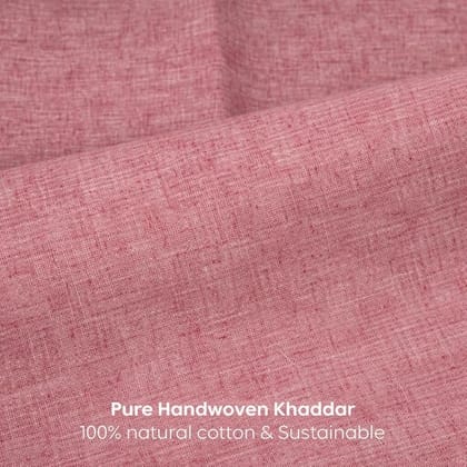 Khadi Pure Cotton Fabric | Unstitched Fabric for Kurta, Salwar, Shirt & Kurti | Lightweight & Breathable Summer Material for Men & Women (2.5M)